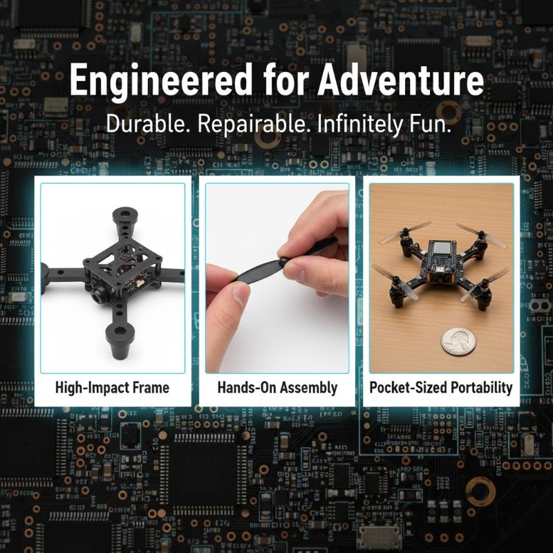 E1 ESP32 Open‑Source Mini Dron - đánh giá và giá Drone Kit Parts Included